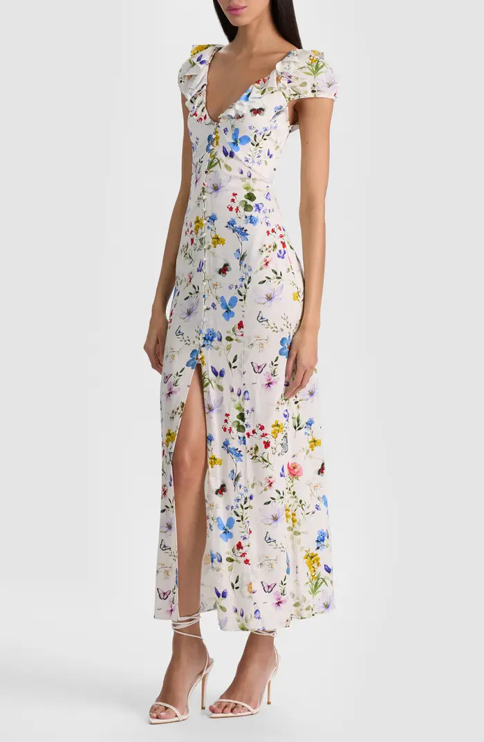 Tara Floral Ruffle Detail Dress | Nordstrom