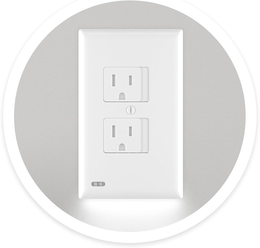 3 Pack - SnapPower SafeLight [For Duplex Outlets] - Self-Closing Safety Cover Plate with LED Nigh... | Amazon (US)