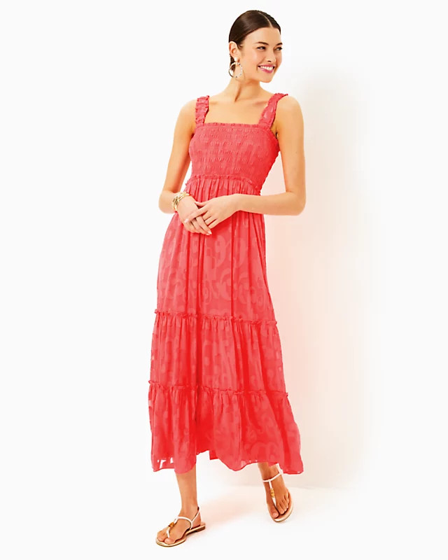 Hadly Smocked Maxi Dress | Lilly Pulitzer