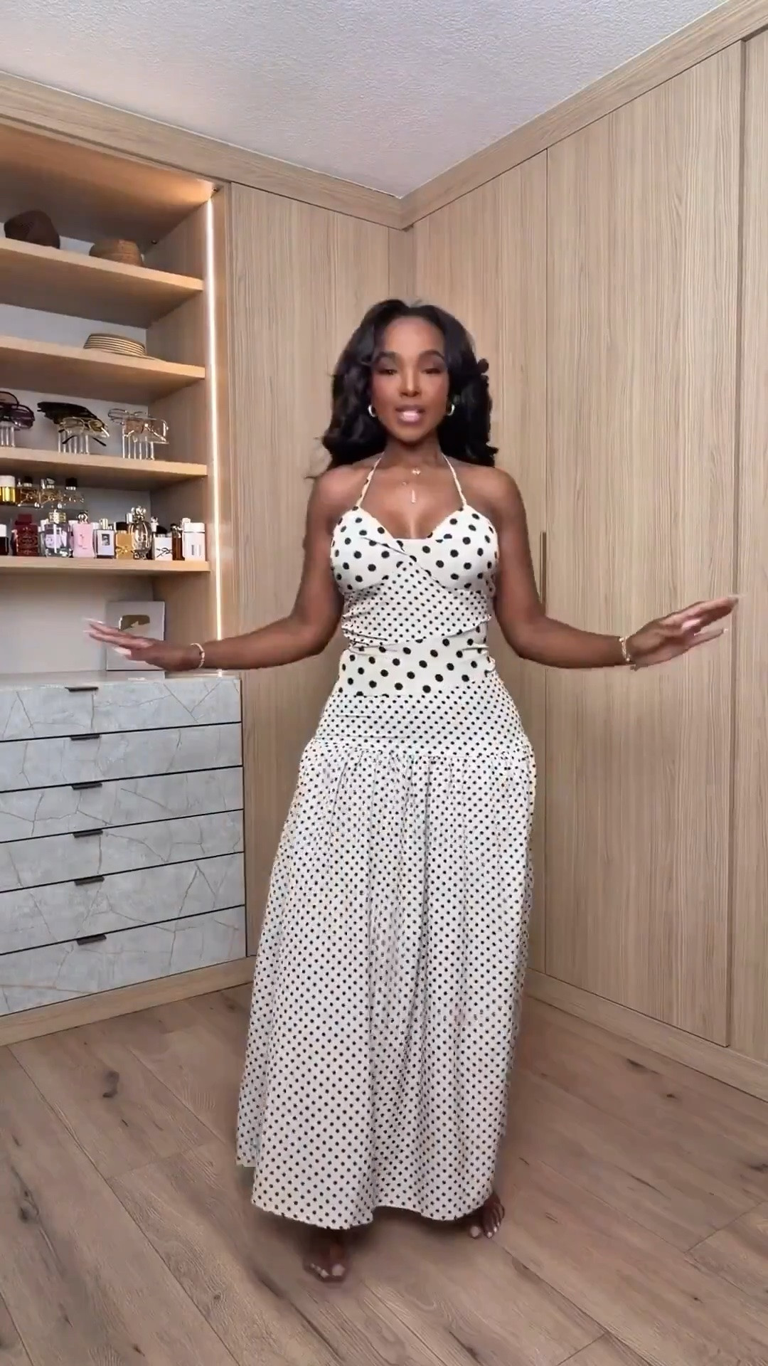 Hi Babes!

Polka dots are having a major moment and this dress is everything 🤍🖤✨

The fitted bodice, flowy skirt, and timeless print make this one of those dresses you’ll reach for year after year. It’s feminine, elegant, and gives designer vibes without the designer price tag.

Where to wear this:
• Brunch with the girls
• European vacations
• Summer weddings
• Baby showers
• Date nights
• Weekend getaways

Style tip: Pair it with simple black sandals and gold jewelry for an effortless chic look that never goes out of style.

Everything is linked below!

xx Kira | IG: KirasFashionFinds

34D - 27 - 40 • Size Small or 4

#LTKgrwm #LTKootd #LTKPetite