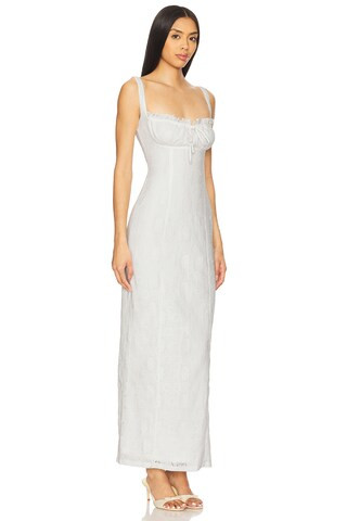 MORE TO COME Lainey Maxi Dress in White from Revolve.com | Revolve Clothing (Global)