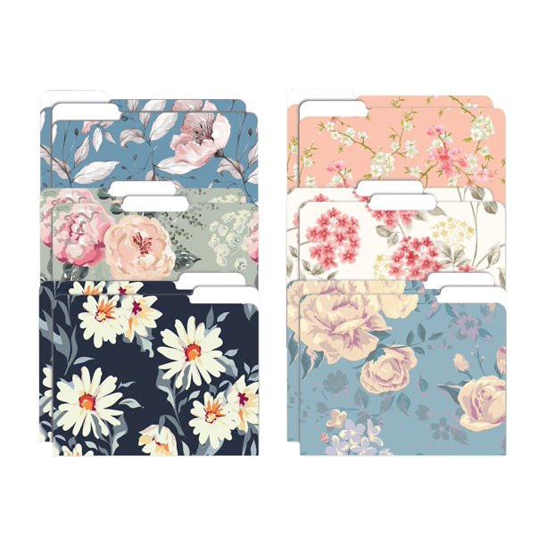 Better Office Products - File folder - letter - for 292 x 241 mm - tabbed - traditional floral - ... | Walmart (US)