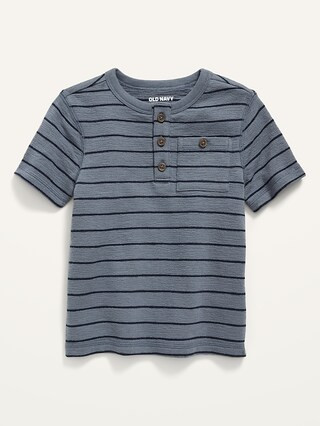 Striped Jacquard-Knit Henley T-Shirt for Toddler Boys | Old Navy (US)