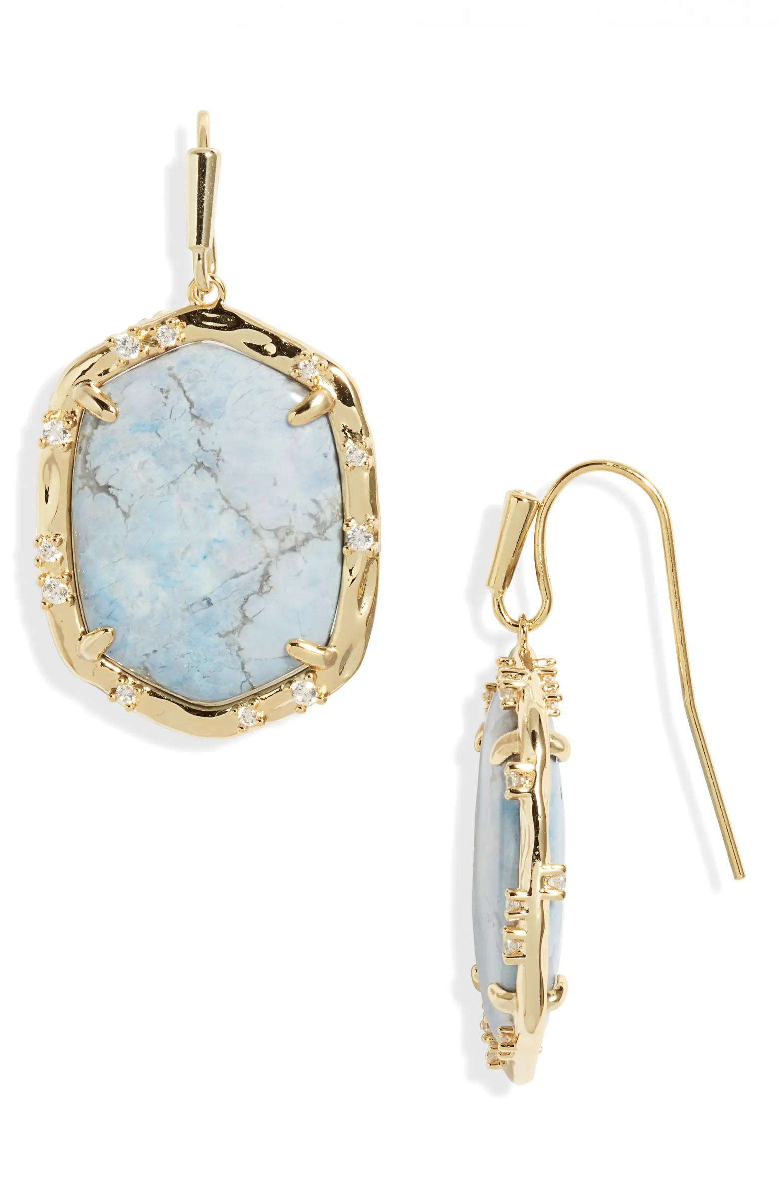 Daphne Crystal Frame Drop Earrings | Nordstrom