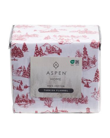 Toile Flannel Sheet Set | TJ Maxx