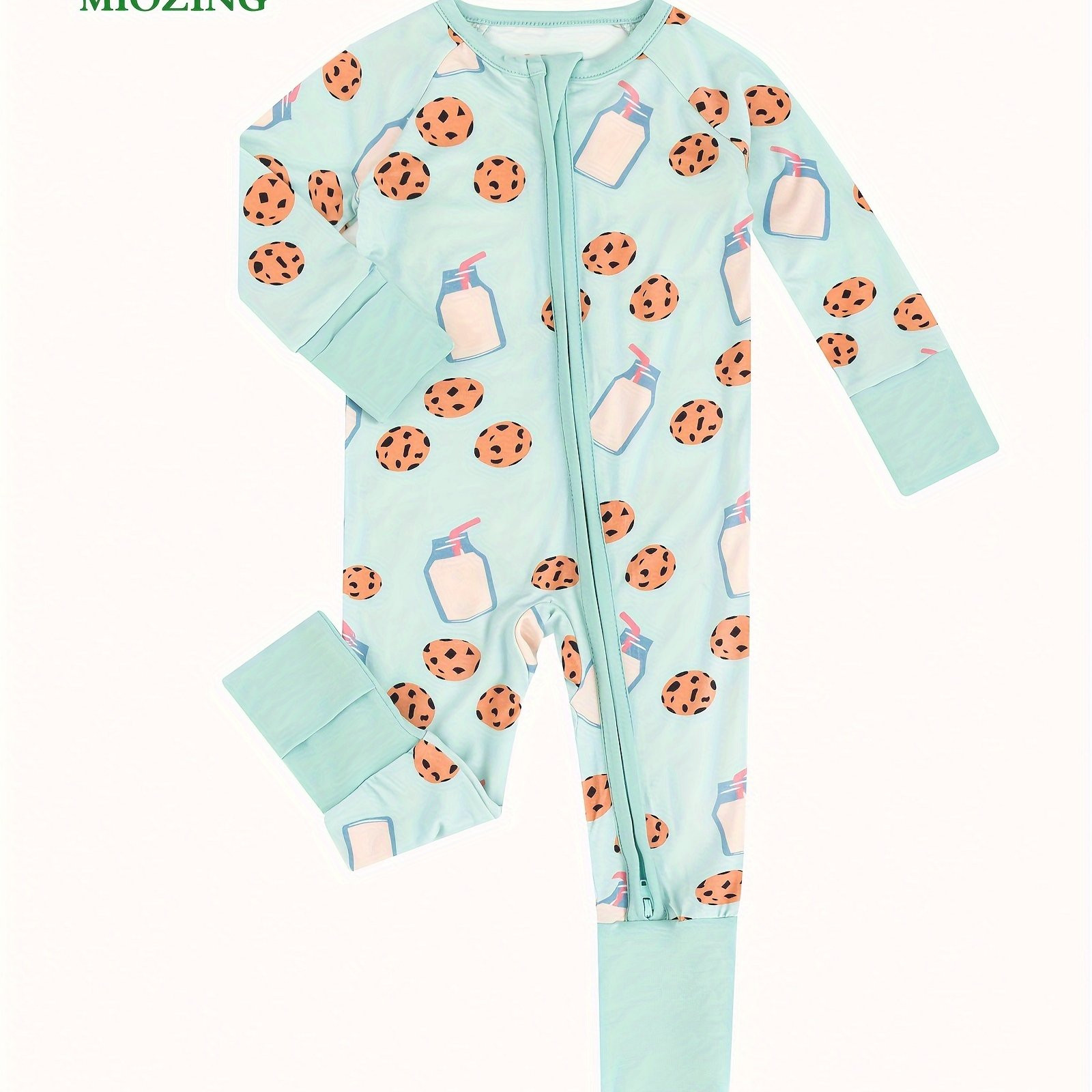 Miozing Bamboo Fiber Bodysuit Baby Milk Biscuit Cartoon - Temu | Temu Affiliate Program
