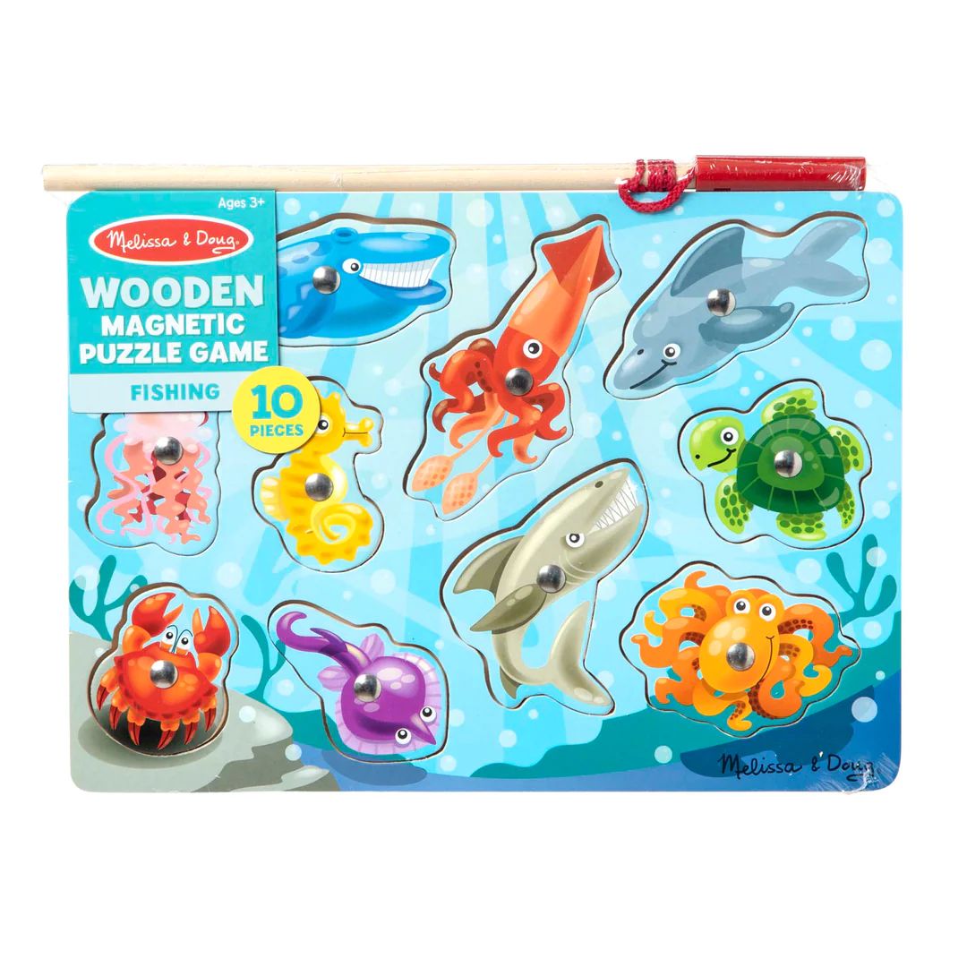 Wooden Magnetic Puzzle Game- Fishing | Haute Totz