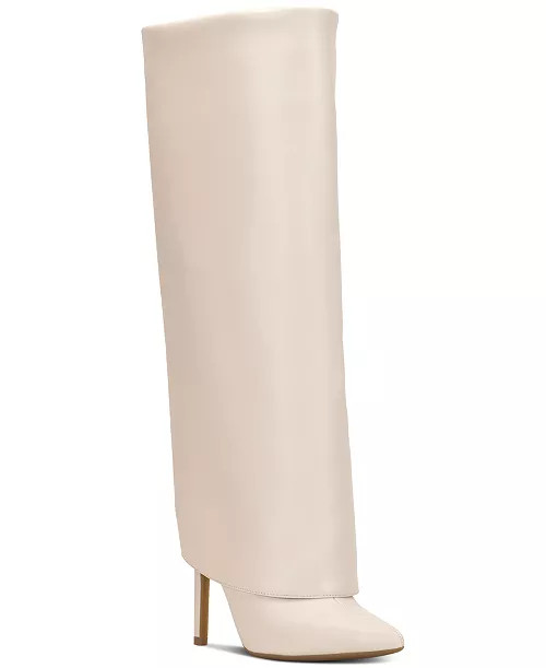 Skylar Wide-Calf Fold Over Cuffed Knee High Boots, Created for Macy's | Macy's