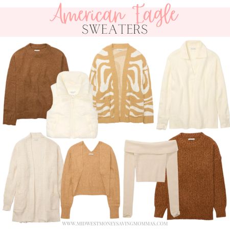 American Eagle Sweaters 

Neutral sweater  puffer vest  cardigan  fall outfits 

#LTKstyletip #LTKSeasonal #LTKSale