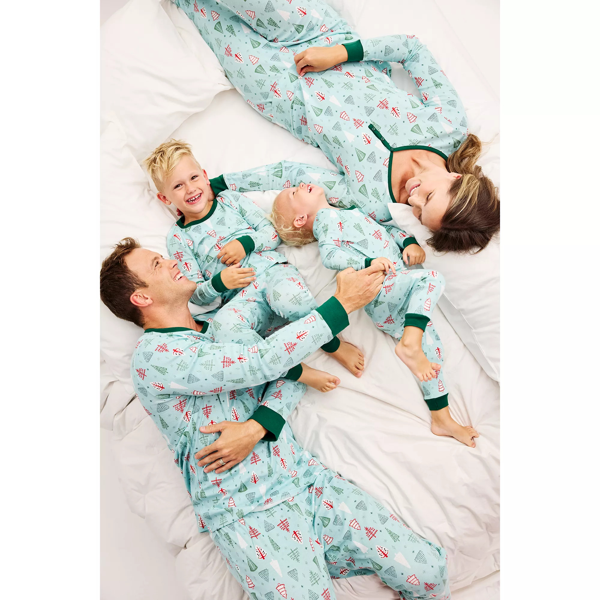 LC Lauren Conrad Jammies For Your Families® Aqua Winter Tree Pajama Collection | Kohl's