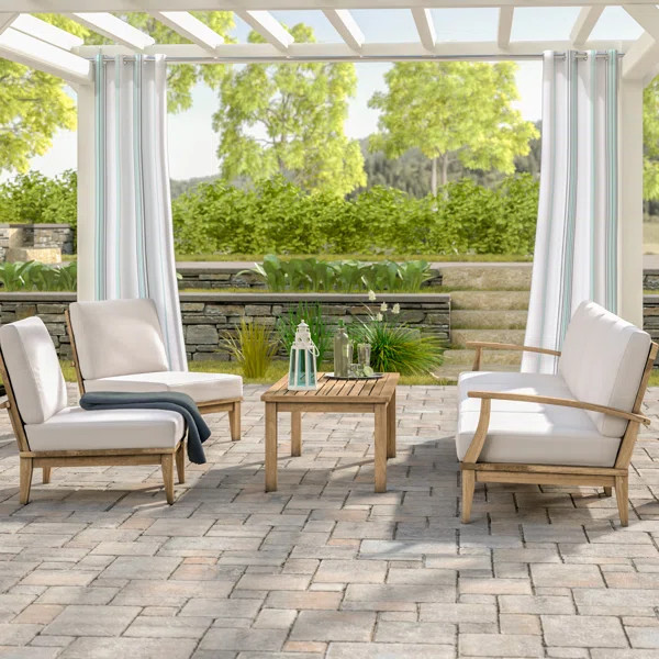 Marina Teak 7 Piece Deep Seating Group | Wayfair Professional