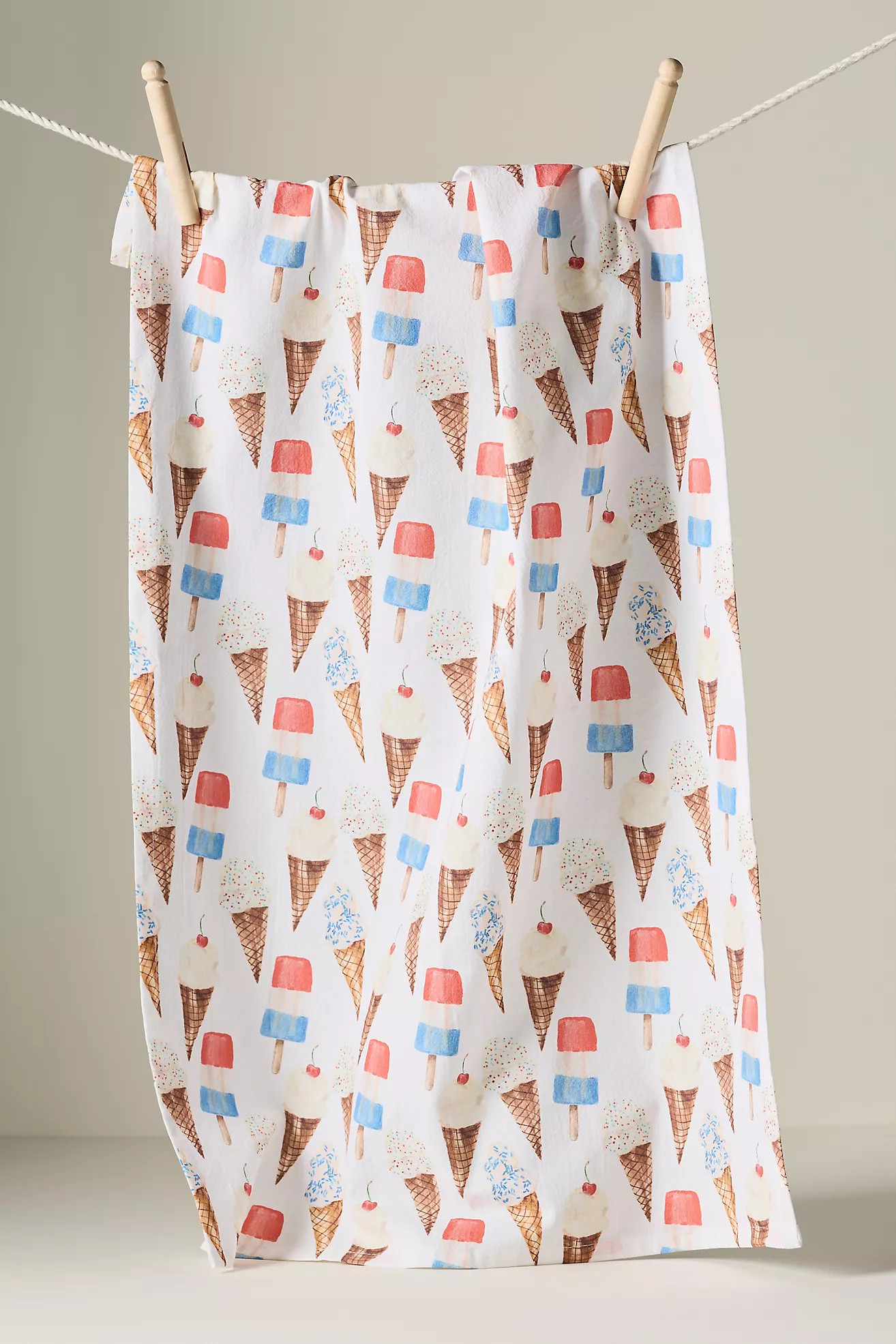 Lana's Shop Ice Cream Dish Towel | Anthropologie (US)