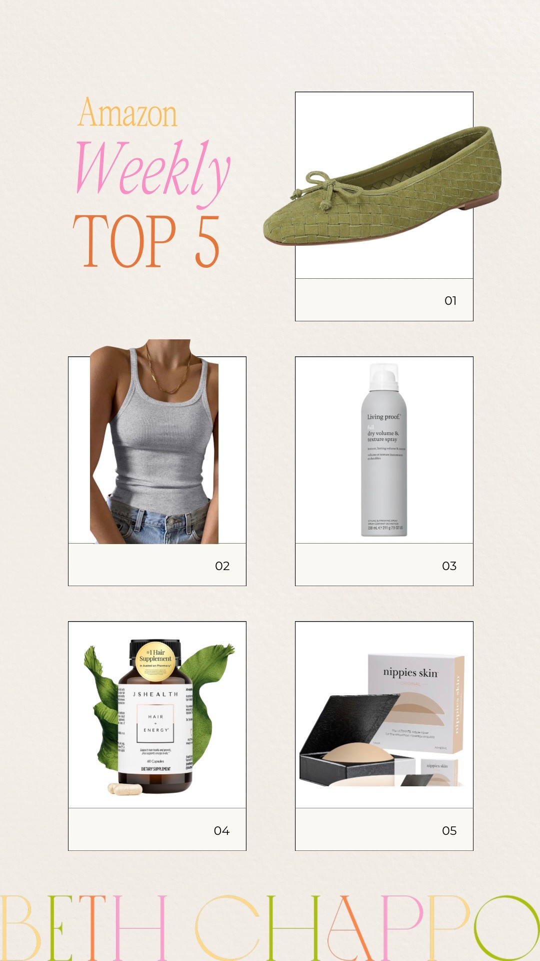 Amazon weekly top 5 ✨