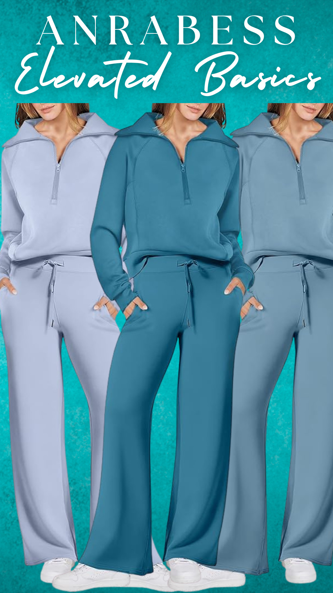 🚨 SPANX DUPES!! 🚨

These ANRABESS elevated basics sets are one of my favorite Amazon Spanx AirEssentials dupes right now 👀

They have that same buttery soft, lightweight, drapey fabric that gives the polished elevated athleisure look without the SPANX price. The relaxed fit and wide-leg silhouette make this set incredibly comfortable while still looking put together.

This half zip pullover + wide leg lounge pant set is perfect for travel days, airport outfits, long trips, yoga, pilates, brunch, errands, coffee runs, or lounging at home while still feeling elevated.

The fabric is soft, breathable, and smooth so it drapes beautifully instead of looking like a typical sweatsuit. These are the kind of sets that feel like luxury lounge meets everyday elevated basics.

ANRABESS Elevated Basics Set
• Half Zip Pullover
• Wide Leg Lounge Pants

Available in beautiful spring blue hues:
• Blue
• Lake Blue
• Sky Blue

Perfect for spring outfits, elevated athleisure, yoga outfits, pilates outfits, airport outfits, travel sets, cozy lounge outfits, brunch outfits, and everyday comfortable style.

↓ Shop the ANRABESS Spanx AirEssentials dupe set linked here ✨ 

 

#LTKootd #LTKActive #LTKTravel