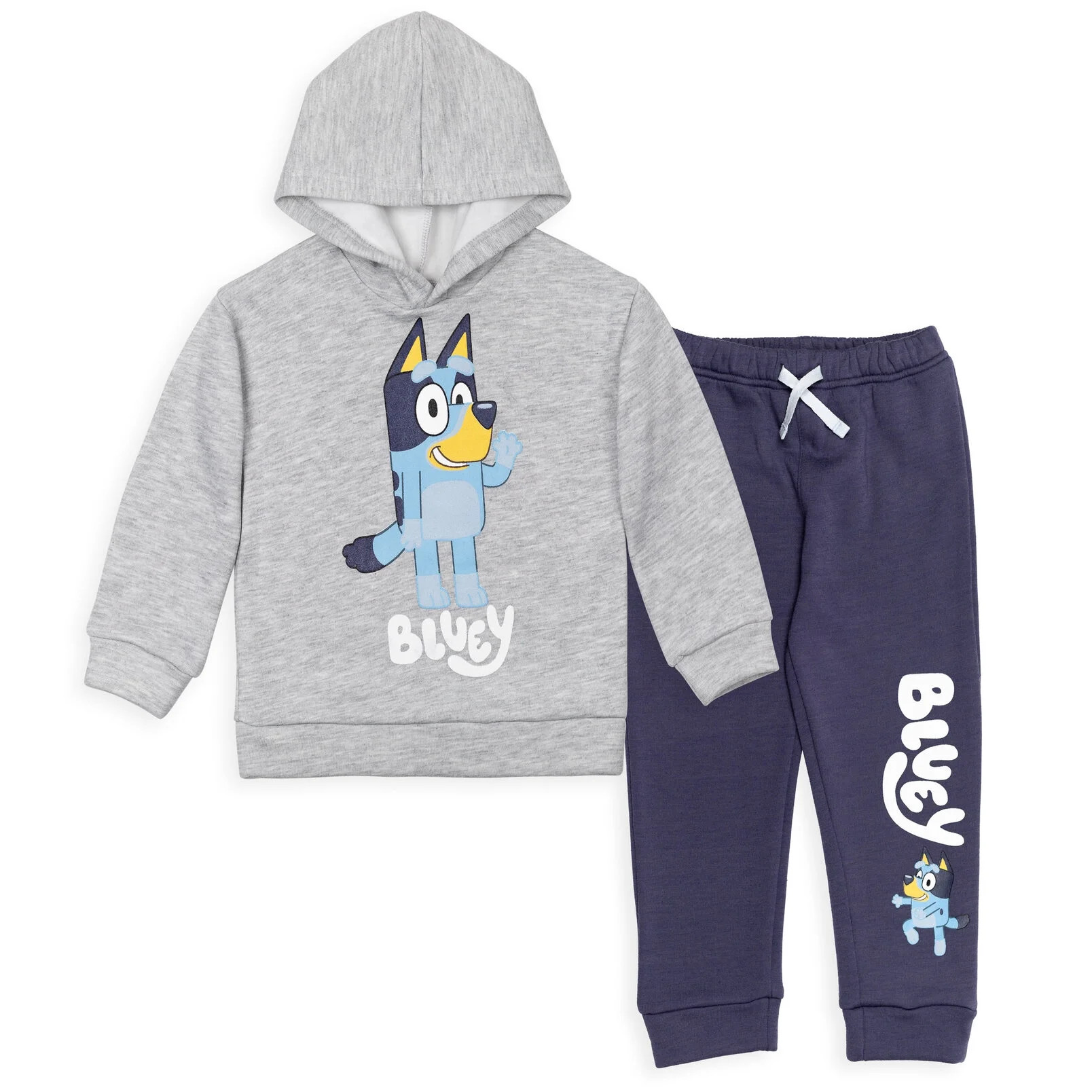 Bluey Toddler Boys Fleece Pullover Hoodie and Pants Outfit Set Toddler to Little Kid | Walmart (US)