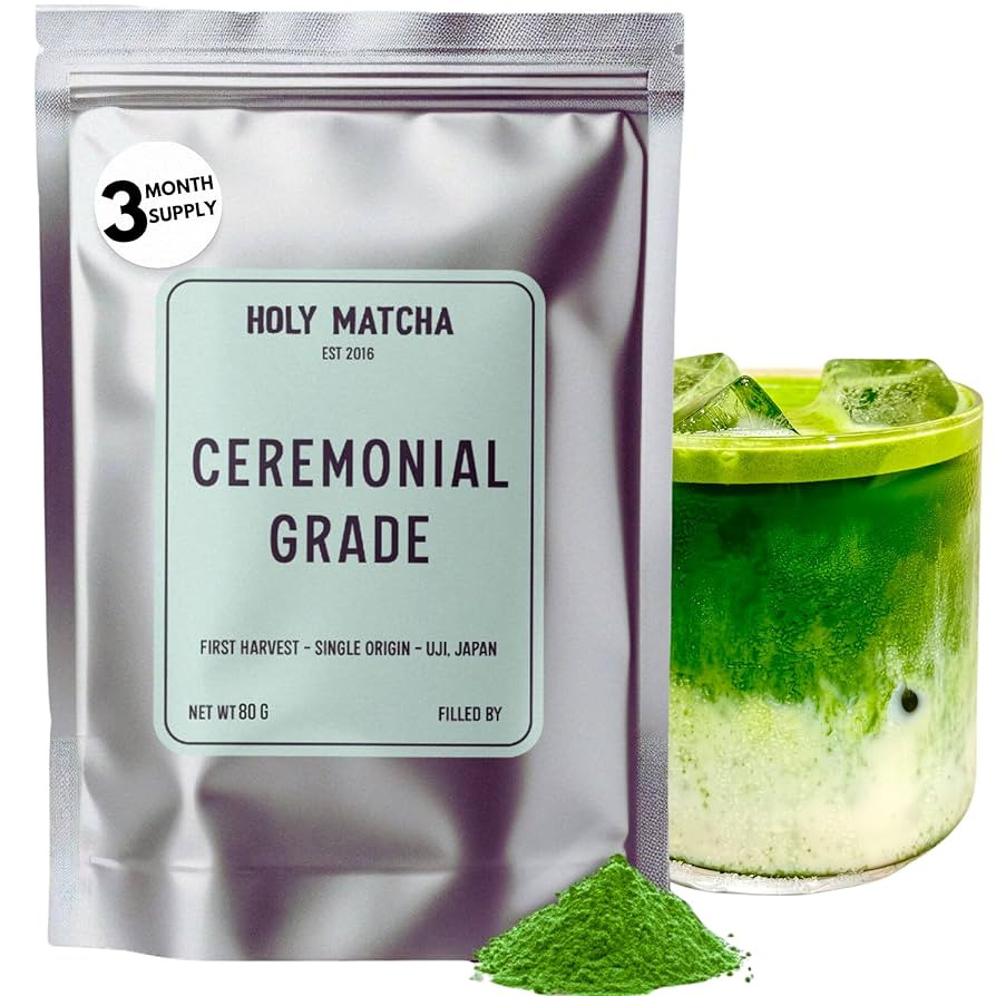 Holy Matcha Ceremonial Green Tea Powder from Kyoto Japan | Antioxidant Superfood with L-Theanine ... | Amazon (US)