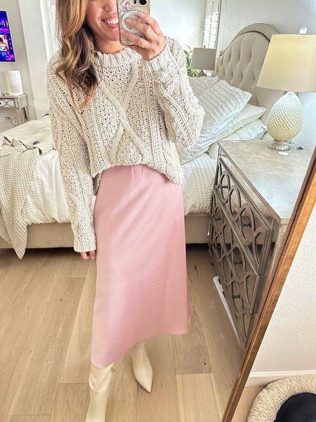 Still in stock Nordstrom anniversary sale! Slip silk skirt can wear now and later. Skirt outfit, skirt outfits, Nordstrom sale, pink skirt, pink skirt outfit, slip skirt 

#LTKxNSale #LTKsalealert #LTKunder100