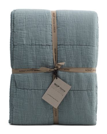 Made In Portugal Linen Blend Quilt | TJ Maxx