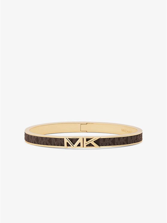 Mott Gold-Tone Logo Bangle | Michael Kors (UK)