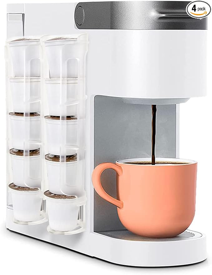 K Cup Coffee Pod Holder for Keurig K-cup Coffee, Side Mount Storage Organizer, Perfect for Small ... | Amazon (US)