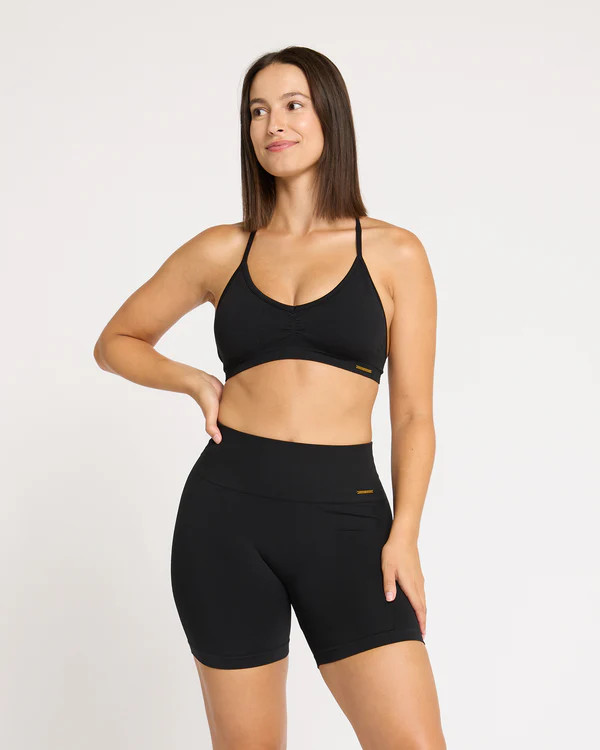 Contour Plunge Crop - Midnight | Kissed Earth