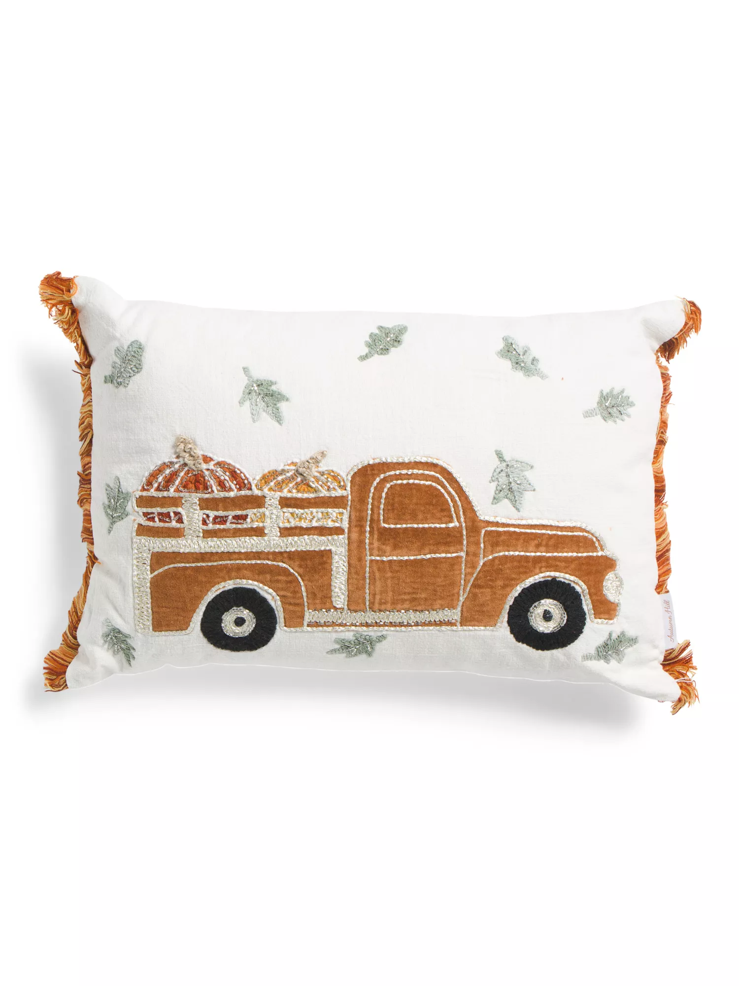 Hello Fall Truck Pillow