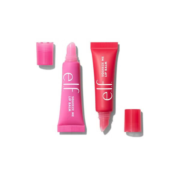 e.l.f. Cosmetics Squeeze Me More Lip Balm Duo In Bubblegum & Cherry - Vegan and Cruelty-Free Makeup | e.l.f. cosmetics (US)