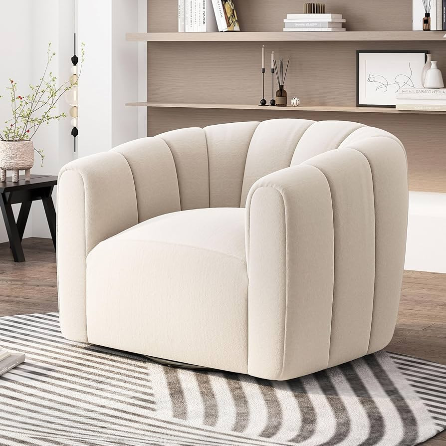 Christopher Knight Home Monroe Velvet Swivel Club Chair,Armchair with 360-Degree Rotation, Uphols... | Amazon (US)