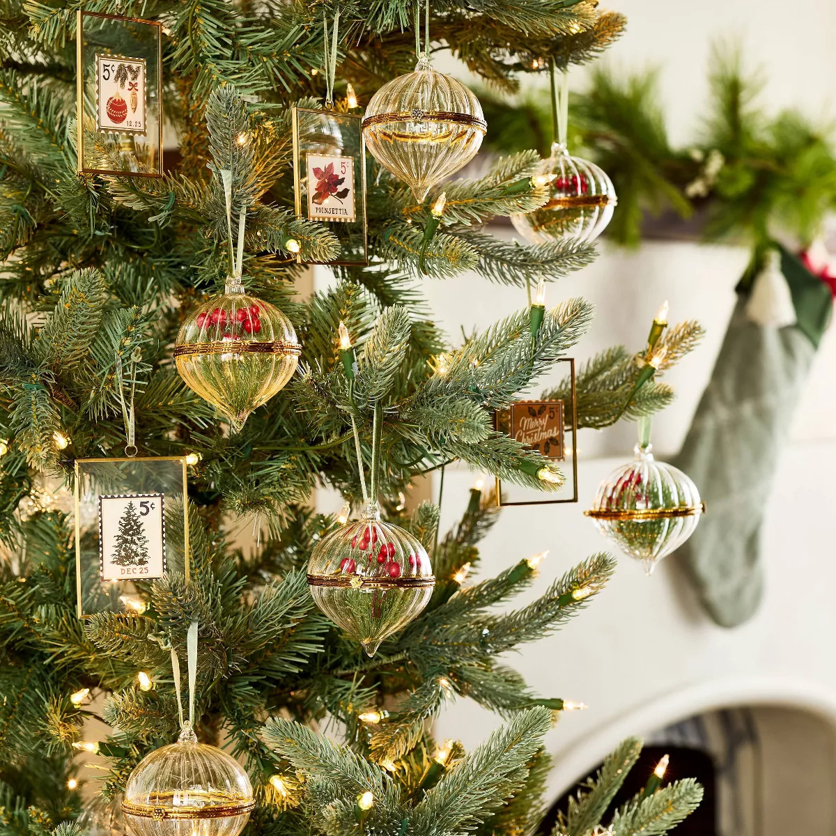 Hinged Glass Christmas Tree Ornament - Hearth & Hand™ with Magnolia | Target