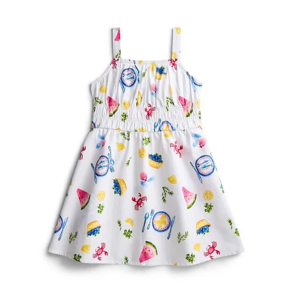 Parker Rose Girls' Sleeveless Print Cotton Dress, Sizes 4-18 | Walmart (US)