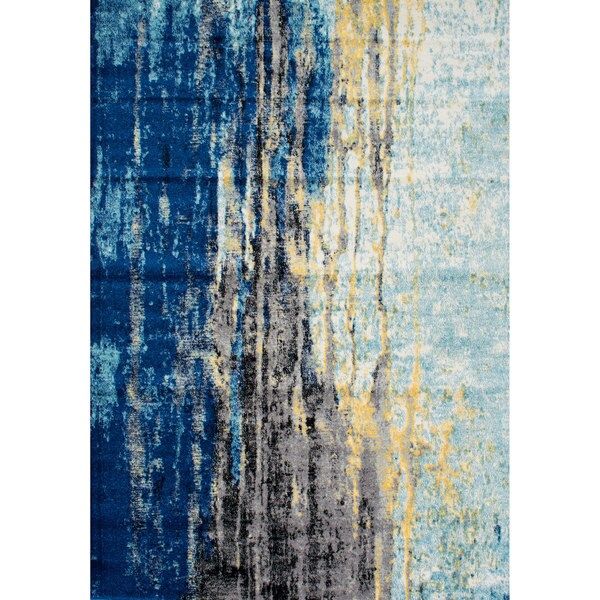 Oliver & James Serra Abstract Blue Vintage Area Rug - 8' x 10' | Bed Bath & Beyond