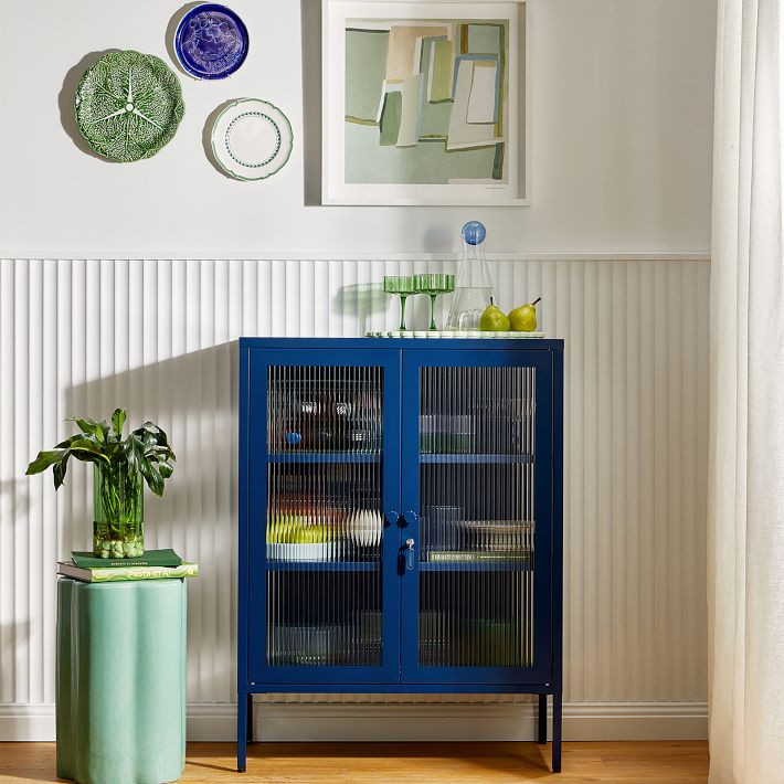 Mustard Made Mixer Glass Cabinet | West Elm (US)