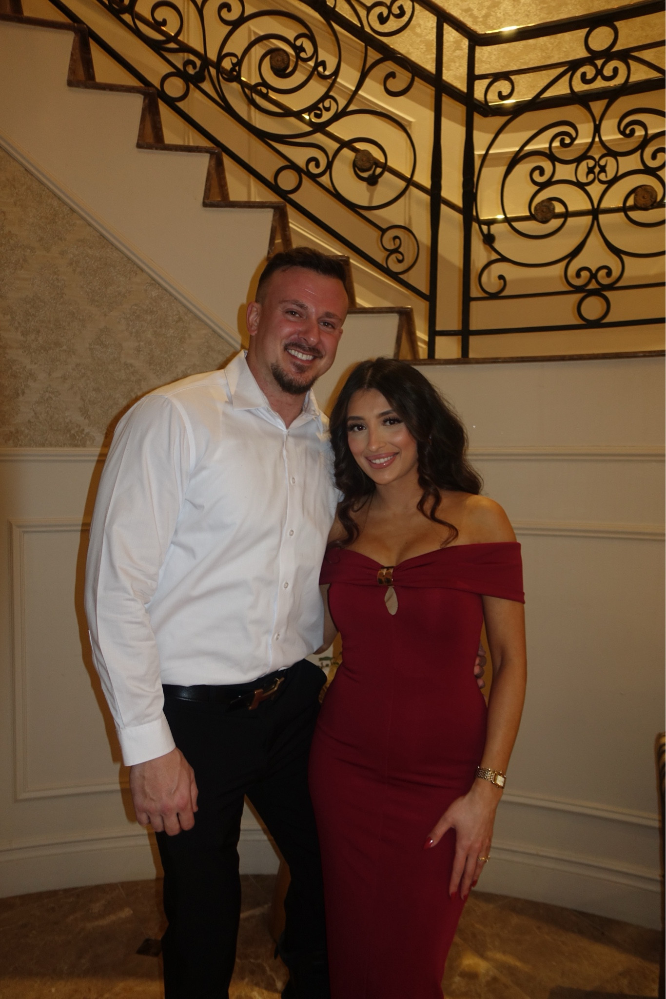 Him + her dressed up 🤍❤️ classic button down meets statement red dress. Event ready and timeless. #LTKCoupleStyle #DateNightOutfit #WeddingStyle #Revolve

#LTKWedding #LTKBeauty #LTKgrwm