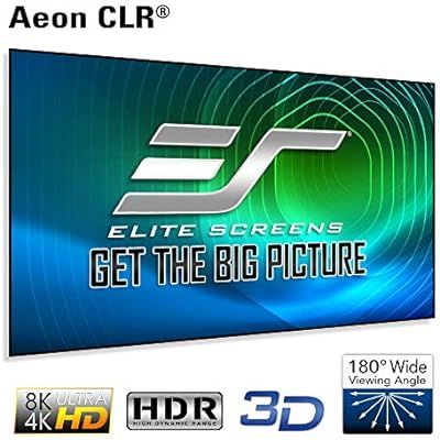 Elite Screens Aeon CLR Series, 100-inch 16:9, Edge Free Ambient Light Rejecting Fixed Frame Proje... | Amazon (US)
