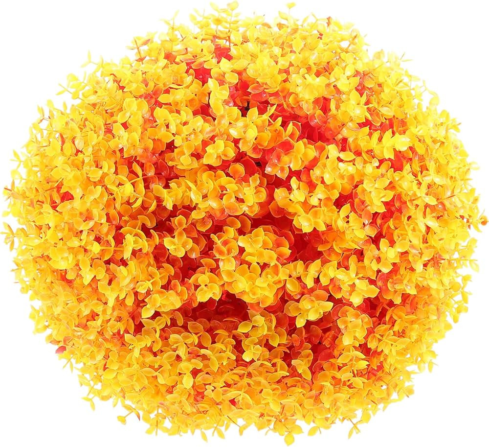 SEWACC 1pc Artificial Topiary Plant Ball Round Plastic Hanging Grass Plant Ball Decorative Faux B... | Amazon (US)