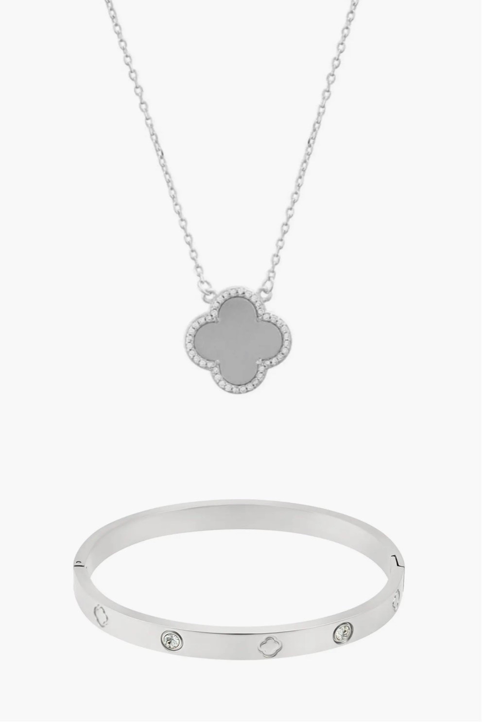 How beautiful is this Silver Halo Clover Necklace and Bangle Set. And the best thing it’s currently on Sale 88% off for under $22 🤯

Gifts for her,  jewelry, gift set, birthday gift, mother’s gift, Nordstrom Rack

#LTKSaleAlert