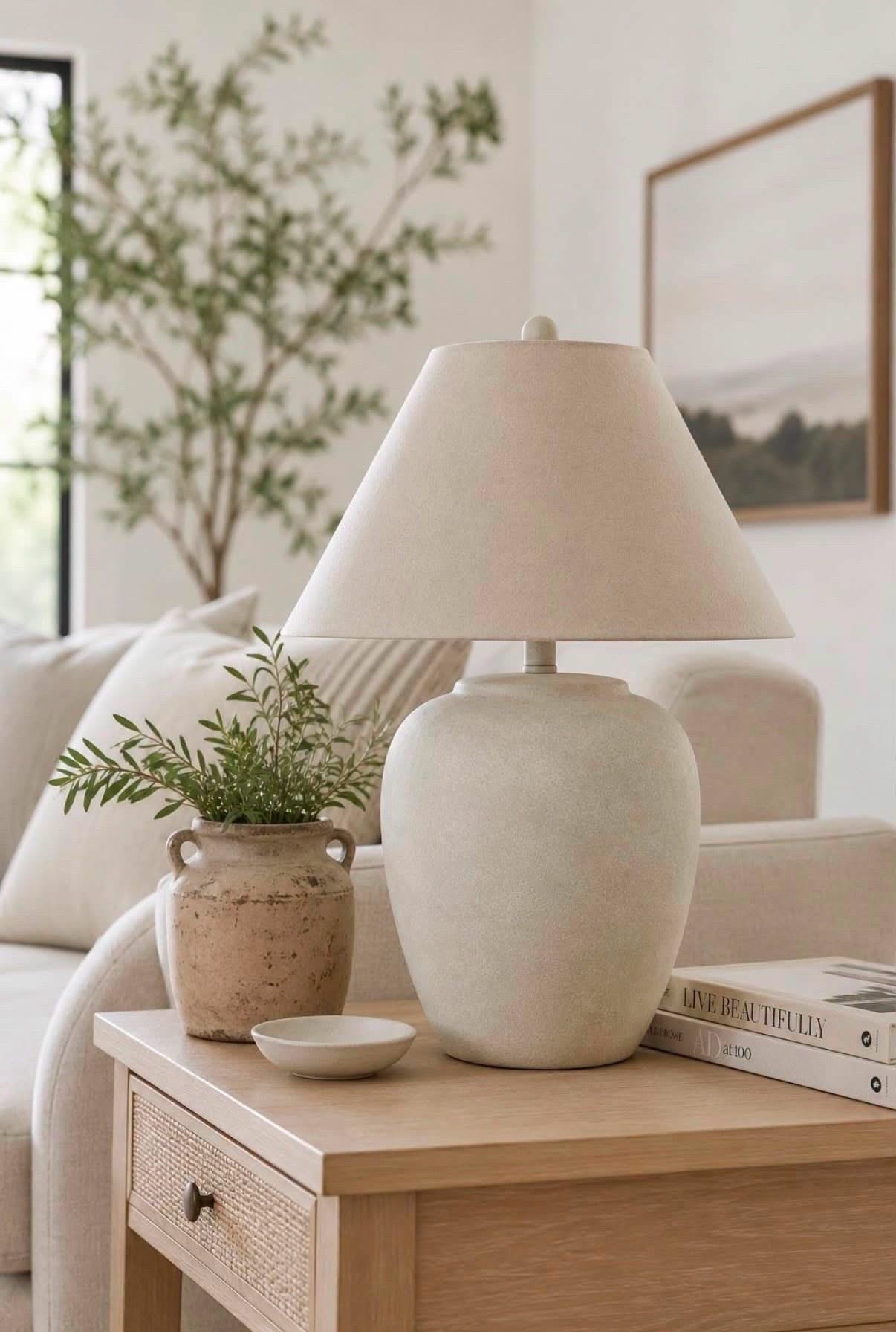Gorgeous designer inspired table lamp on sale - a stunner in any room or a bedroom on a night stand 🏠✨

Table lamp, ceramic lamp, look for less, wayfair sale, designer find for less