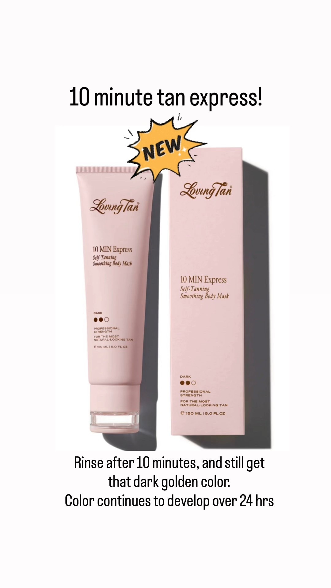 Our favorite tanning mousse/lotion now in a NEW 10 minute express. 💥
We wear dark. 
Loving tan


#LTKmomlife #LTKBeauty #LTKgrwm