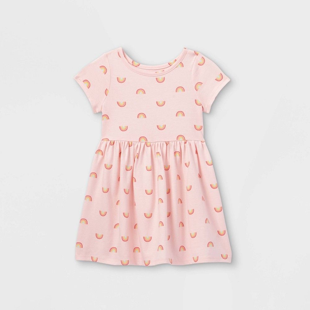 Toddler Girls' Short Sleeve Dress - Cat & Jack Light Pink 5T | Target