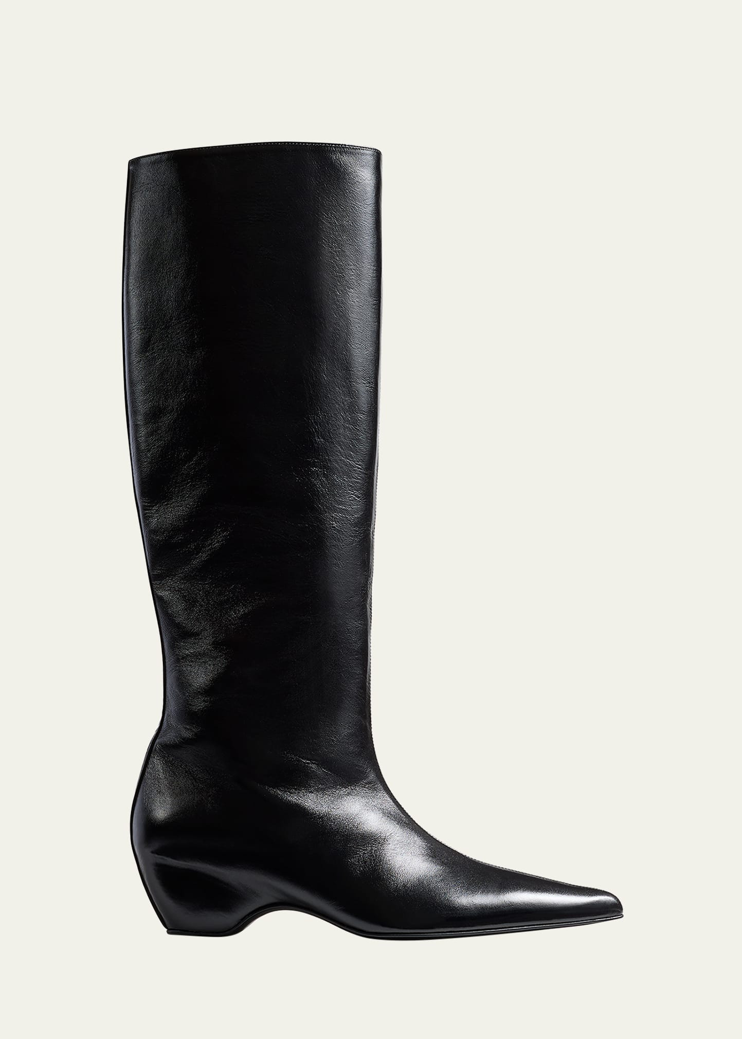 Khaite Sybil Leather Knee Boots | Bergdorf Goodman