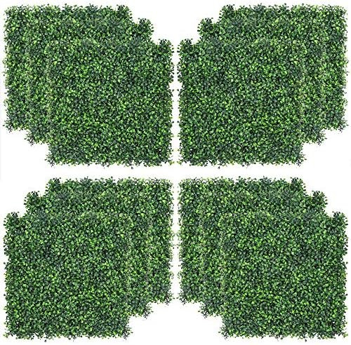 Sunnyglade 12PCS 20x20inch Artificial Boxwood Panels Topiary Hedge Plant, Privacy Hedge Screen UV... | Amazon (US)