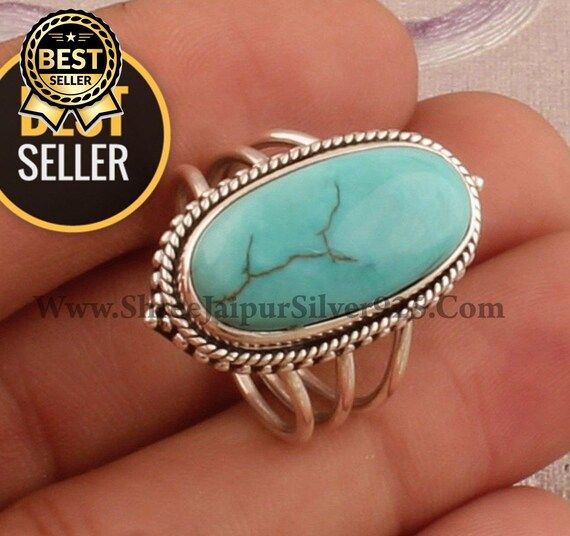 925 Sterling Silver Tibetan Turquoise Oval Shape  Etsy Cyber - Etsy | Etsy (US)