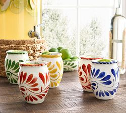 Puebla Porcelain Cantarito Jars - Set of 4 | Pottery Barn (US)