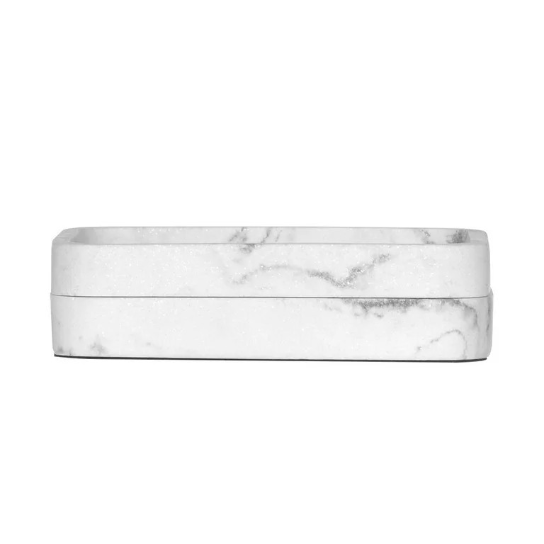 Better Homes & Gardens Faux Marble Magnetic Soap Dish White - Walmart.com | Walmart (US)