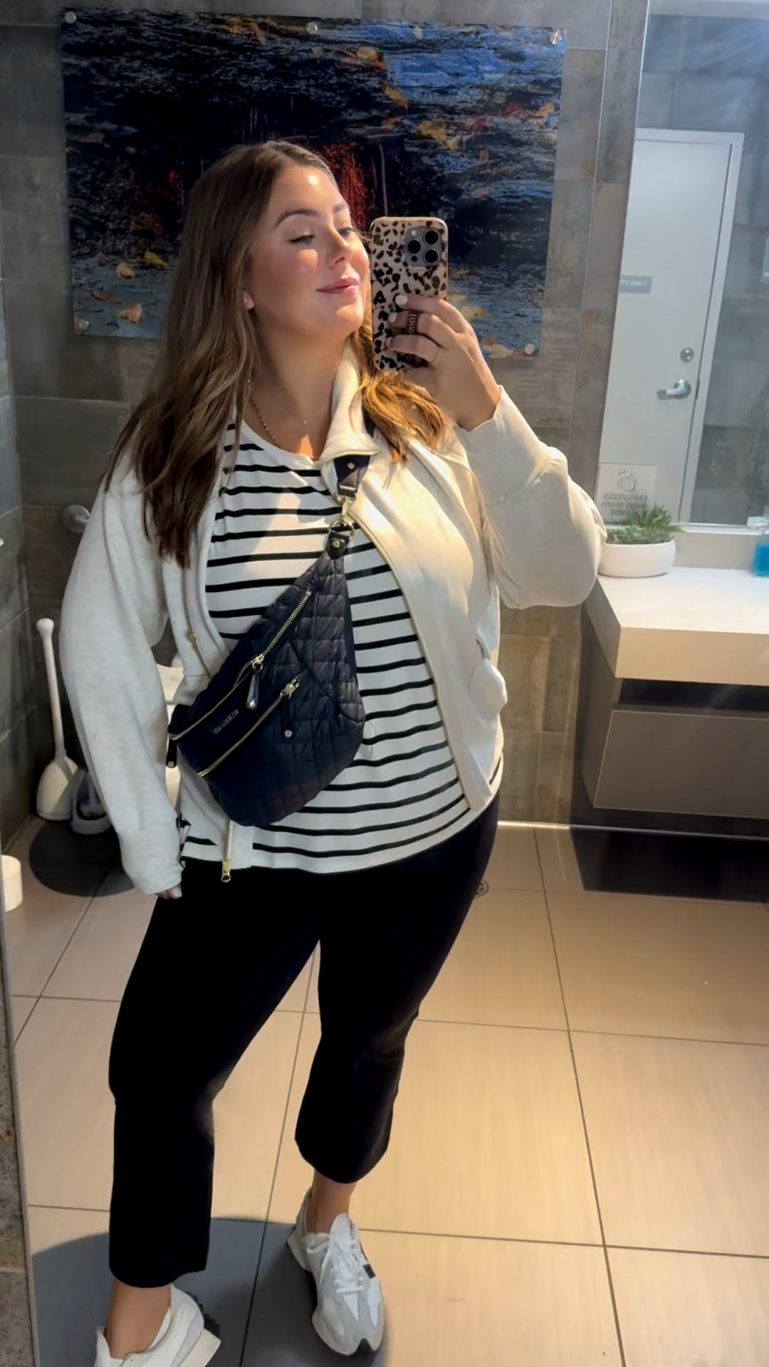 Travel outfit - fall outfit - wearing size XL in zip up (sharing similar look for less style), XXL in T-shirt, XL in pants. Use CARALYNM at Cakes Body. 

#LTKStyleTip #LTKTravel #LTKPlusSize