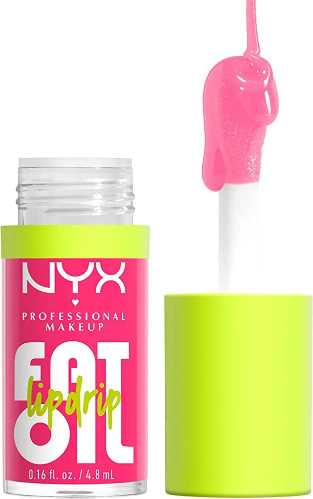 NYX PROFESSIONAL MAKEUP Fat Oil Lip Drip, Moisturizing, Shiny and Vegan Tinted Lip Gloss - Missed... | Amazon (US)