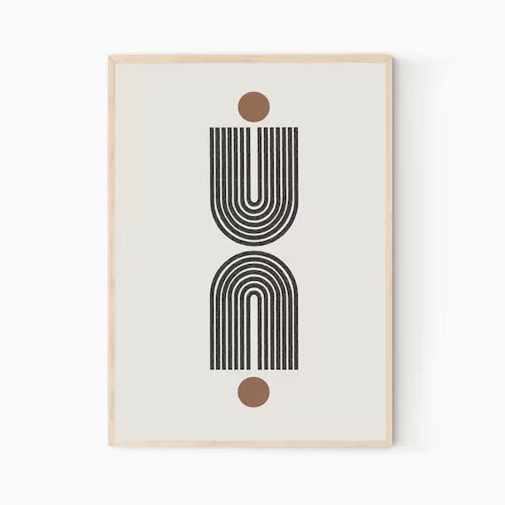 Modern Minimalist, Scandinavian Modern, Geometric Design, Digital Instant Modern Wall Art | Etsy (US)