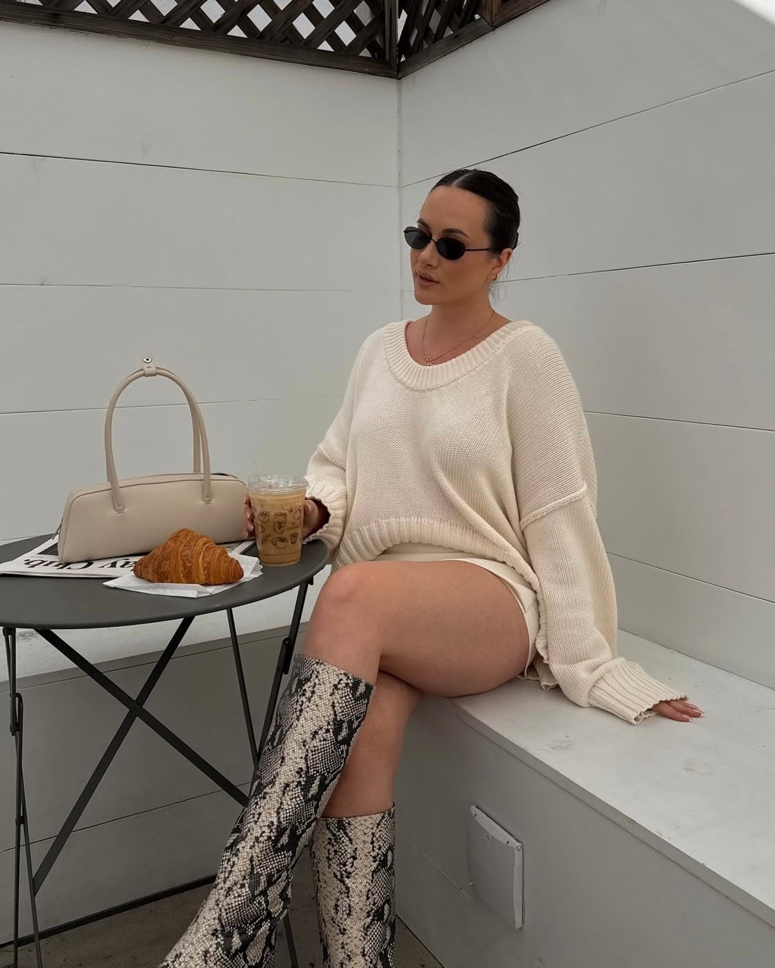 Comfy casual sweater outfit for spring styled with the cutest snake skin boots from Tony Bianco 

#LTKSeasonal #LTKootd