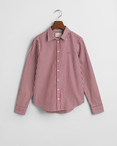 Regular Fit Striped Poplin Shirt | Gant