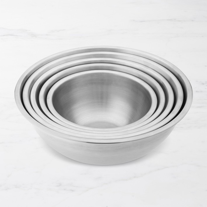 Stainless-Steel Nesting Mixing Bowls, Set of 5 | Williams-Sonoma